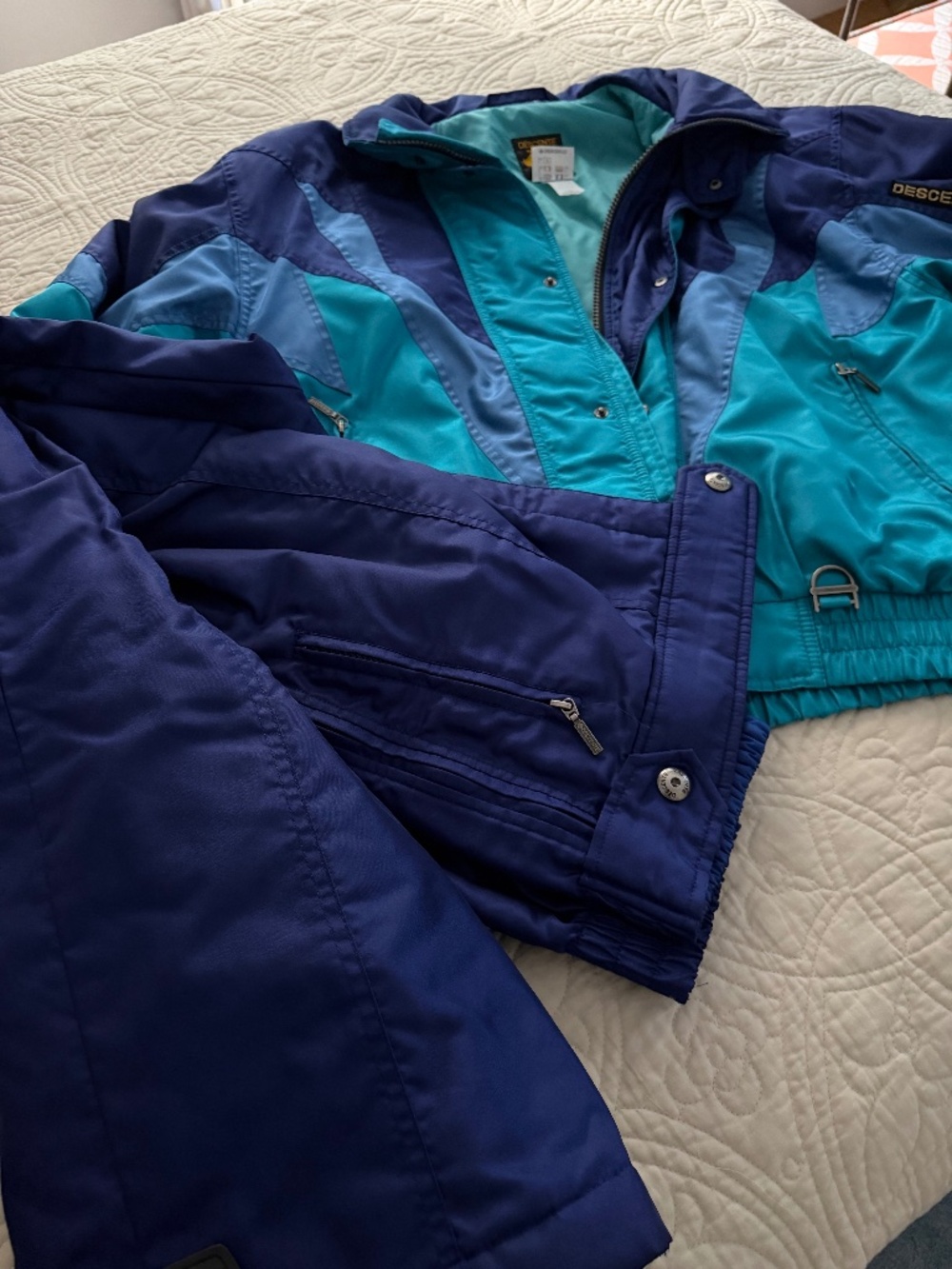 Descente ski jacket and pants, Retro, 90's